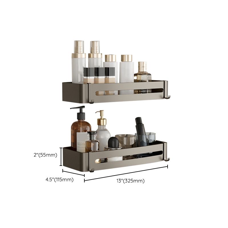 Norvo | Moderne Aluminiums Badtilbehør Sett Grå Badhyllesystem