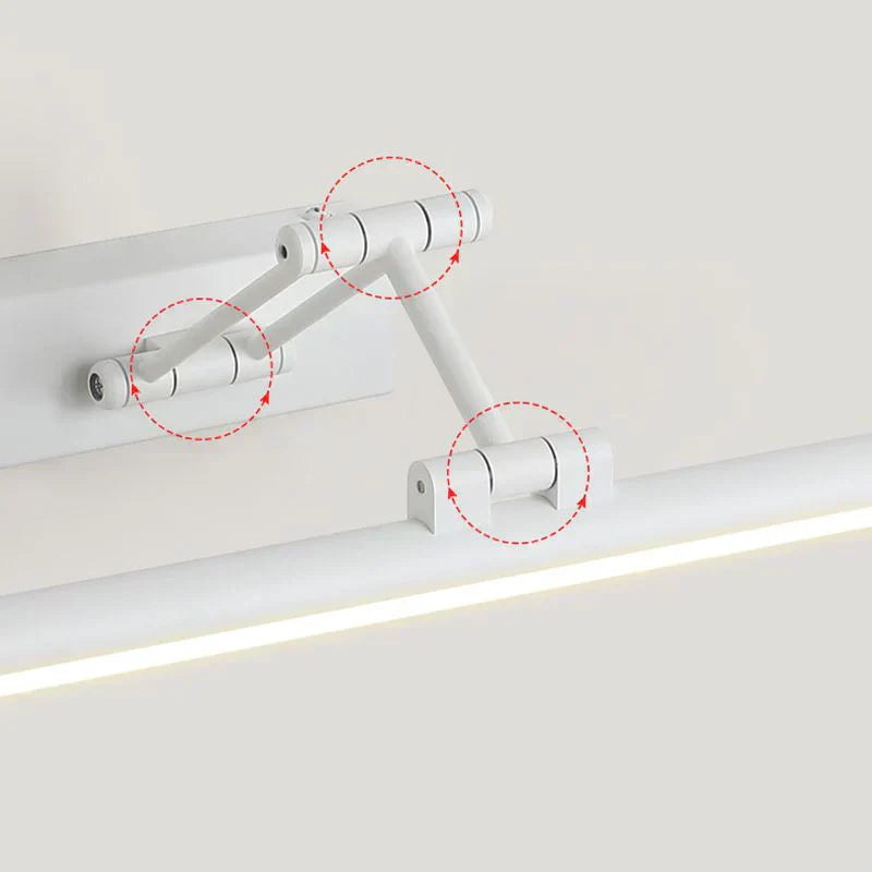 Minimalistisk LED Vegglampe Svart/Hvit – Modern Metallampe for Bad og Innendørs Bruk | Norvo