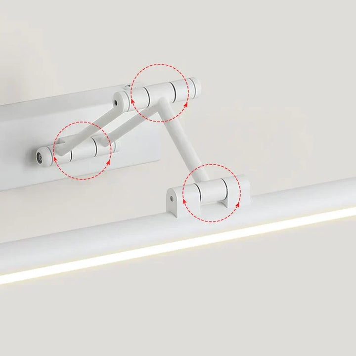 Minimalistisk LED Vegglampe Svart/Hvit – Modern Metallampe for Bad og Innendørs Bruk | Norvo