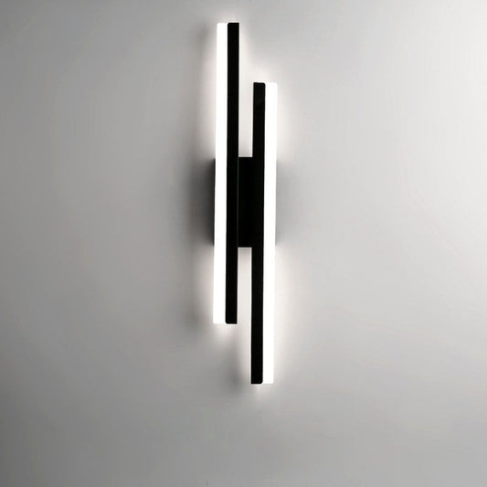 Norvo | Alana Moderne LED Veggbelysning - Elegant Svart/Gold Veggbelysning for Stue og Soverom