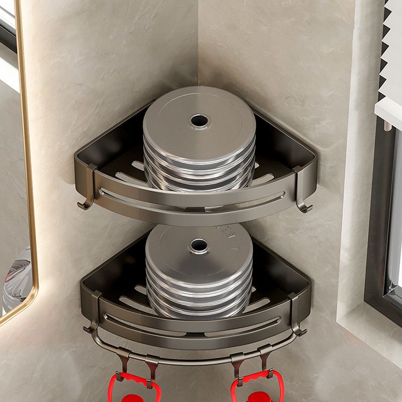 Norvo | Moderne Aluminiums Badtilbehør Sett Grå Badhyllesystem