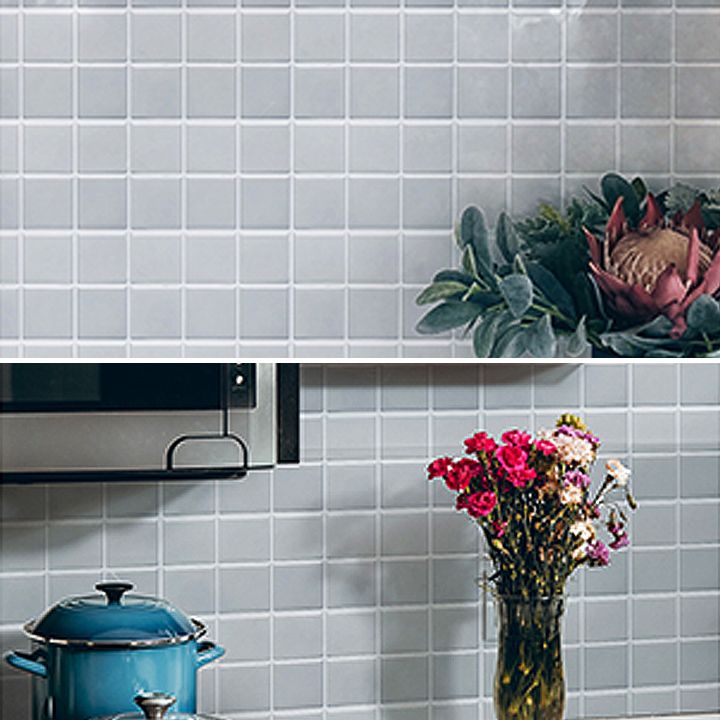 Norvo | Hvit Mosaic Peel & Stick Flis Vanntett Kjøkken Backsplash Tapet