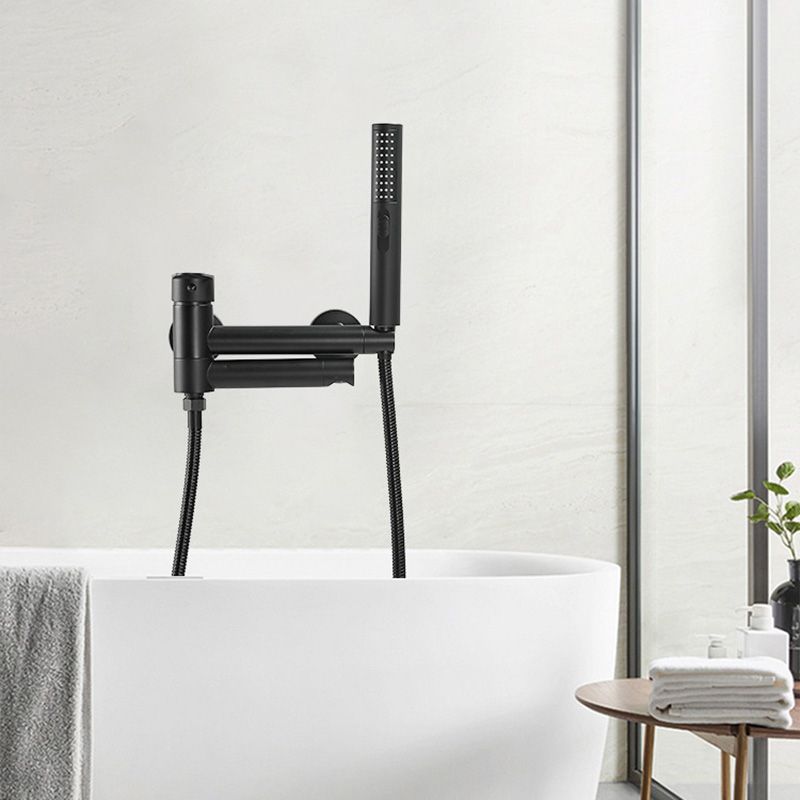 Norvo | Moderne Bad Ram Stykk Enkelt Håndtak Veggmontert Badekararmatur med Hånddusj