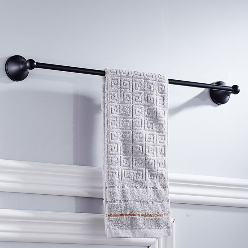 Norvo | Metallbaderom sett 4-delt Tradisjonell stil Svart badeaccessoriesett