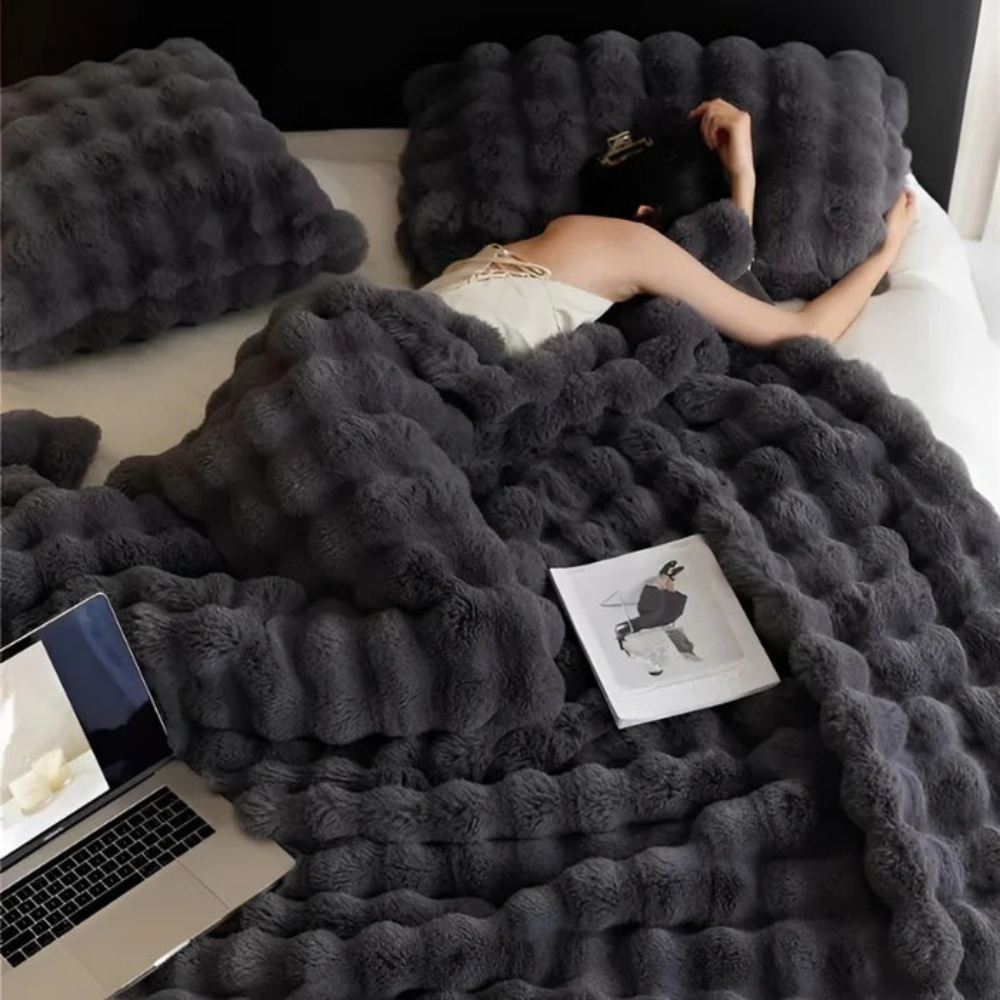 Norvo | Faux Fur Fleece Kaste Teppe