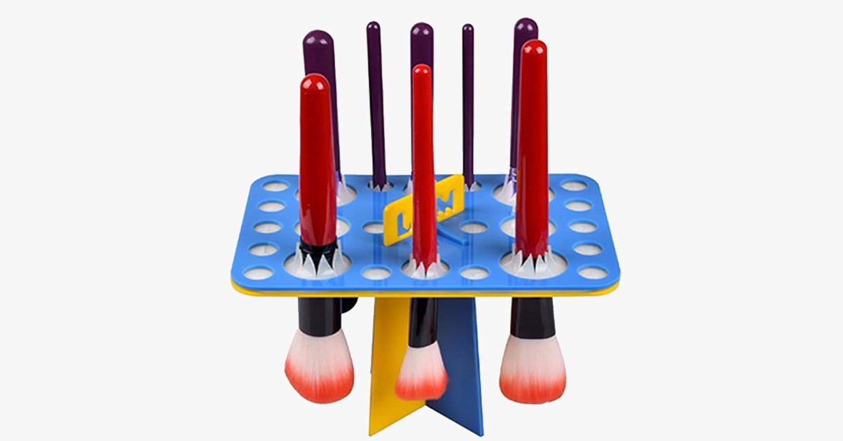 Norvo | Brush Dry Organizer – Profesjonelt tørk dine sminkebørster