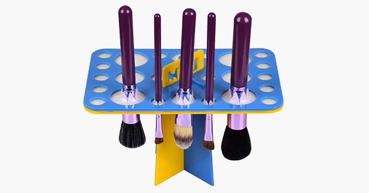 Norvo | Brush Dry Organizer – Profesjonelt tørk dine sminkebørster
