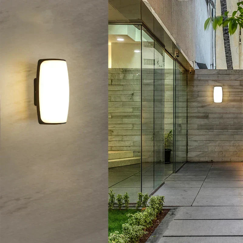 Norvo | Utendørs Vegglampe LED Vanntett IP65 Svart Moderne