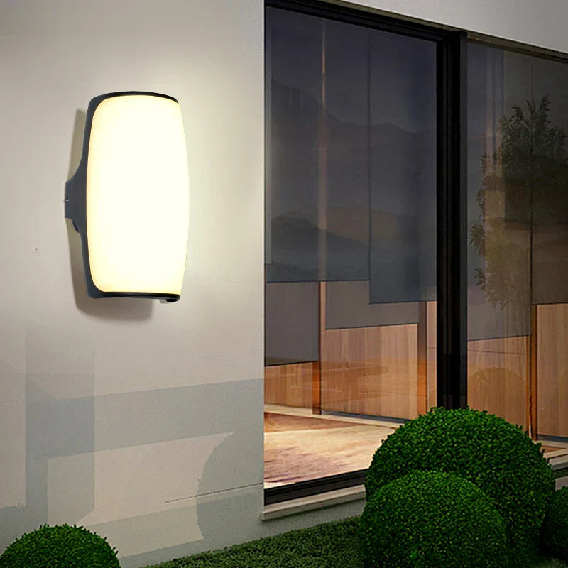 Norvo | Utendørs Vegglampe LED Vanntett IP65 Svart Moderne