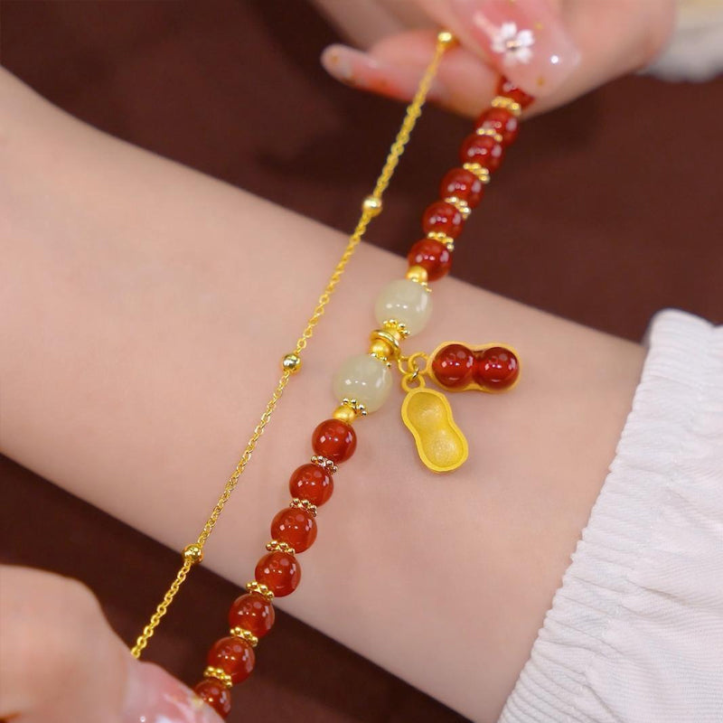 Norvo | Double Chain Natural Jade Bracelet