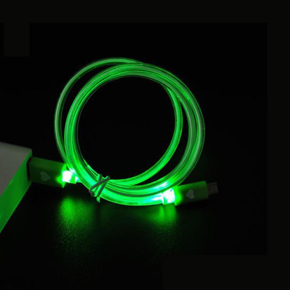 Norvo | LED USB Kabel - LED Flytende Synlig Lys Opp Luminescent Smart Lading