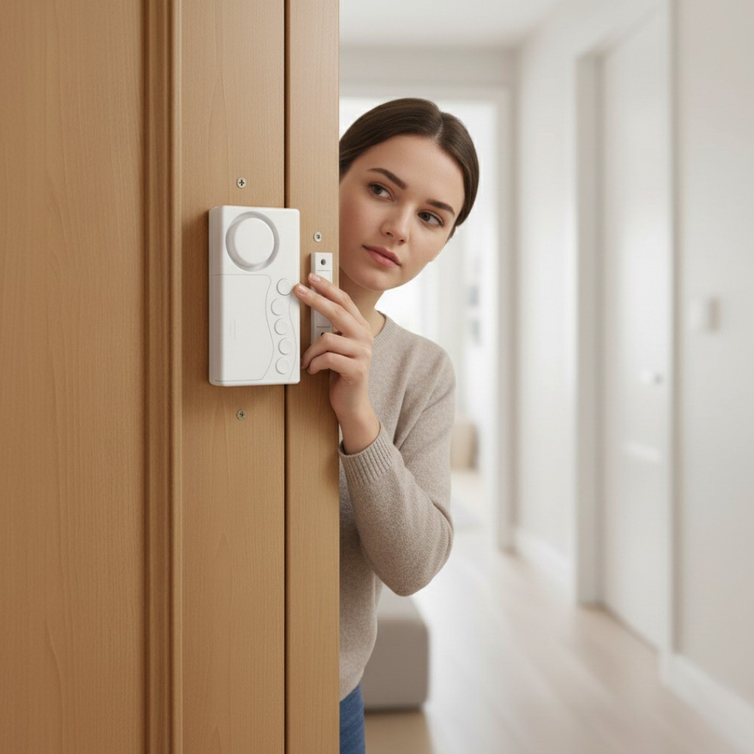 Umiddelbar varselmoduser – 108dB høy lyd Slank design – Enkel installasjon – Beskytt barn og hjemsikkerhet Norvo