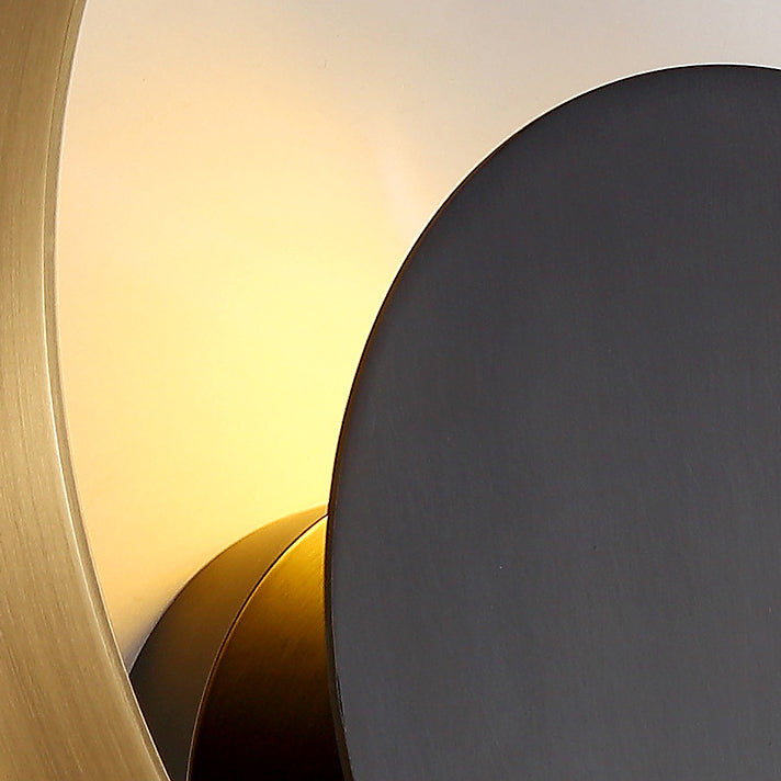 Norvo | Moderne Minimalistisk Jern Sirkel Ring 1-Lyskilde Vegglampe For Soverom