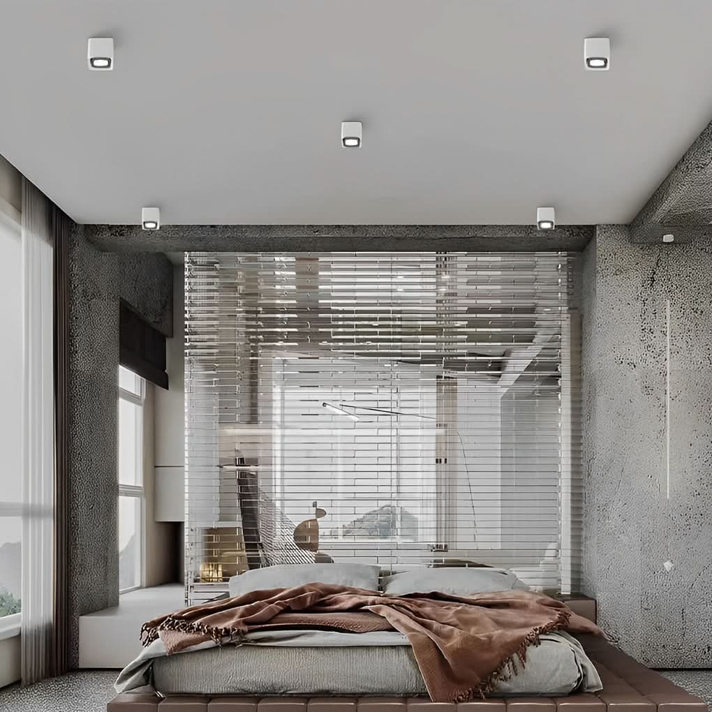 Norvo | Firkantet Justerbar Taklampe med Dimbar LED Lys