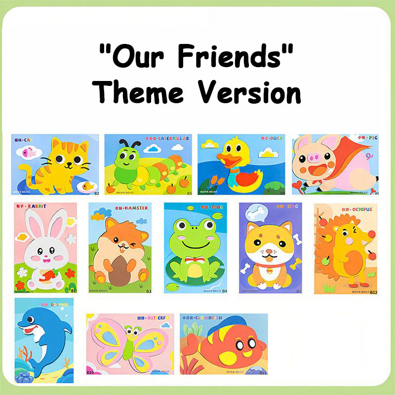 Norvo | Barnas DIY 3D EVA klistremerke leker