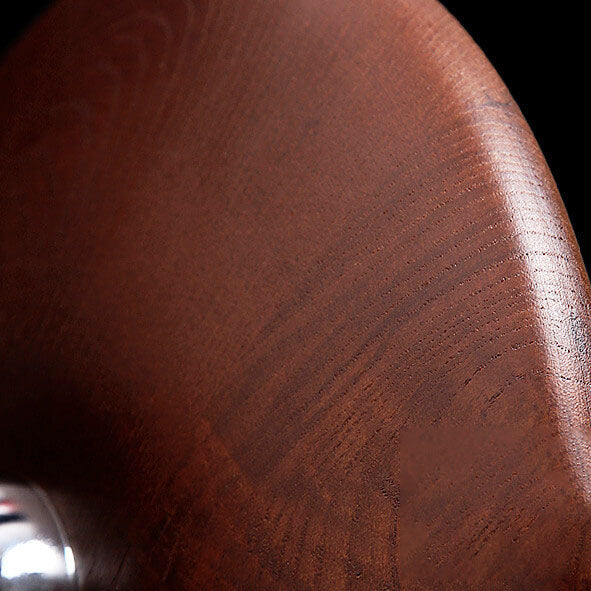 Norvo | Modern Minimalist Rund Skive Solid Tre 1-Lykt Vegglampe