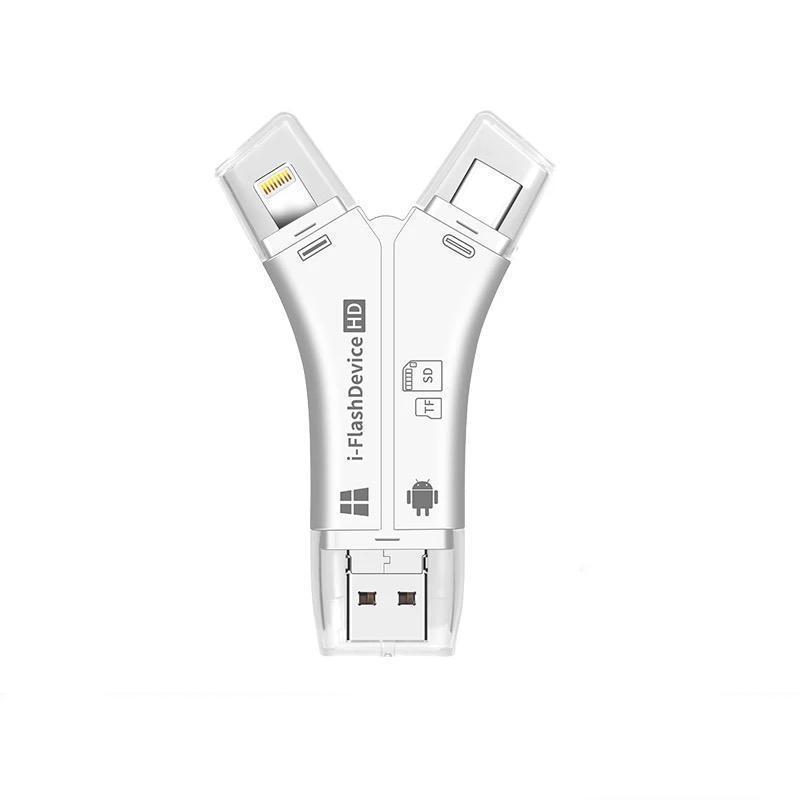 Norvo | 4-i-1 Bærbar Minnekortleser For Telefoner