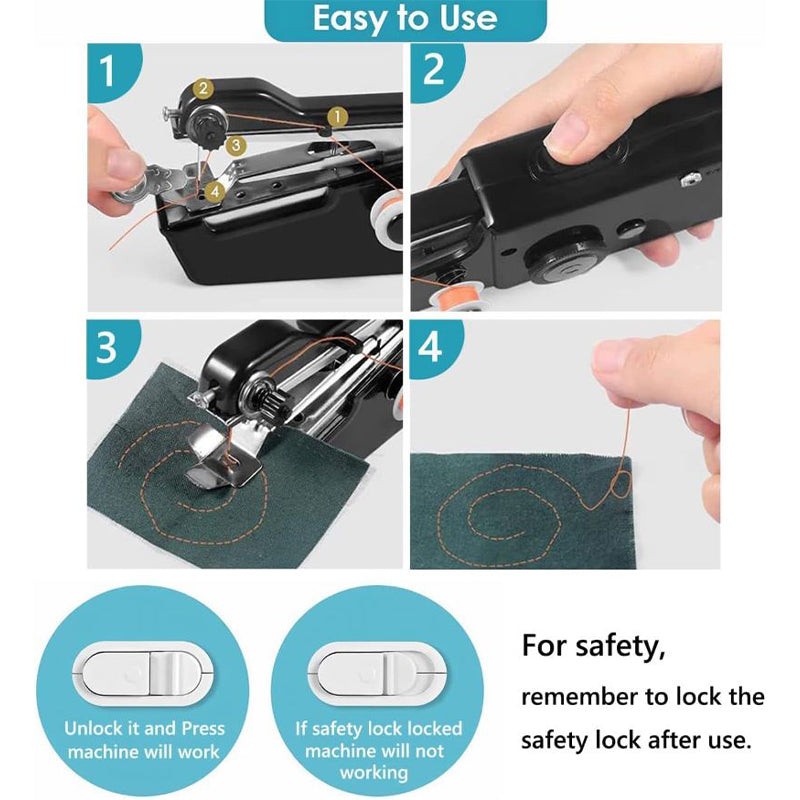 Norvo | Håndholdt Mini Elektrisk Symaskin