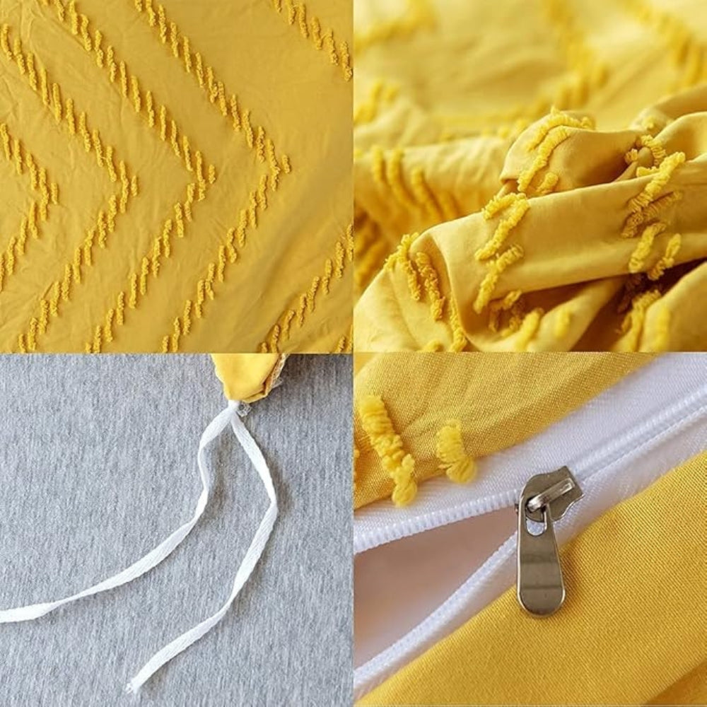 Norvo | Chevron Plysj Dynecover | 3pcs Sett