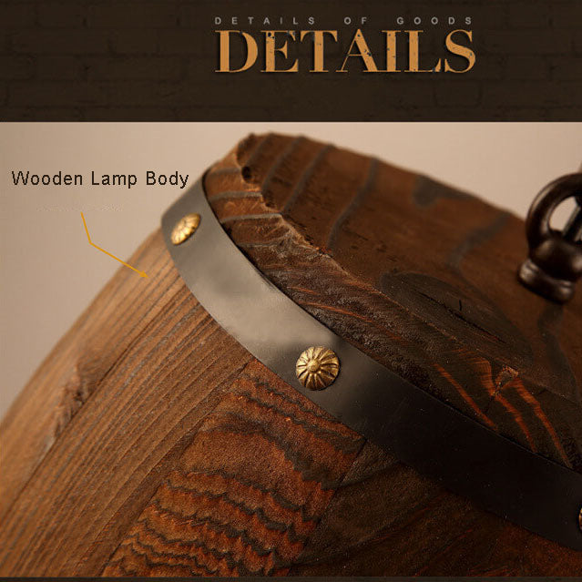 Norvo | BarrelGlow Vintage Pendellampe | Trevinfat Design | 1-pære | Rustikk Belysning