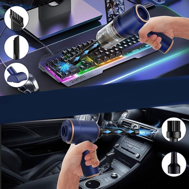TurboClean | Powerful 2-in-1 cordless car vacuum cleaner