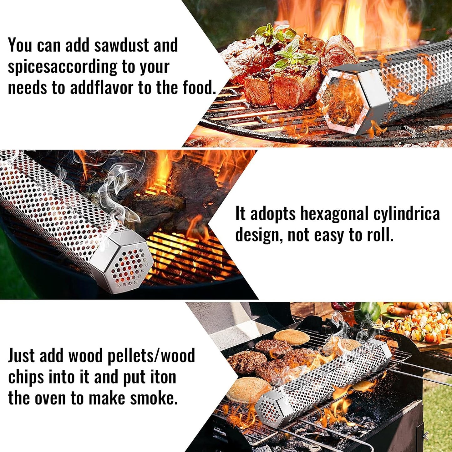 Norvo | 12' Pellet smoker pipe for any grill or smoker