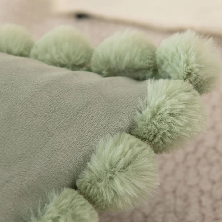 Norvo | Fløyel Pom-Pom Trim Putetrekk