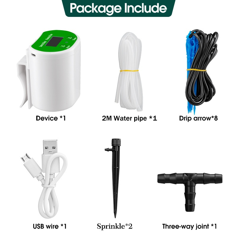 Norvo | Automatisk Plantevanningssystem med USB – Effektiv Dryppvanning