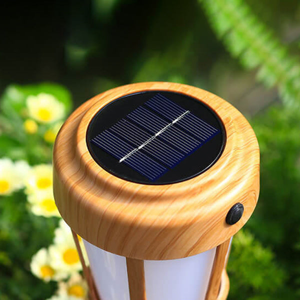 Norvo | Solar Bamboo Flame Grass Utendørs vanntett LED Bakkeinnsatser Landskapslys