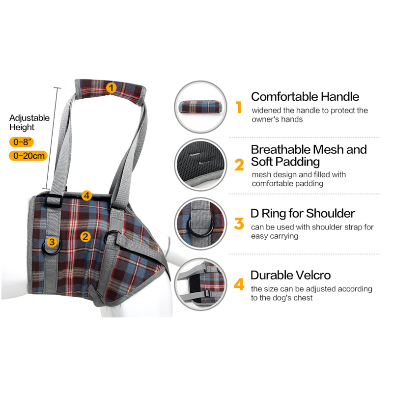 Norvo | Dog Lift Harness with Handle, Pet Recovery Sling