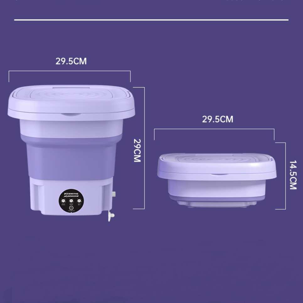 Norvo | Reisevennlig Bærbar Sammenleggbar Automatisk Vaskemaskin