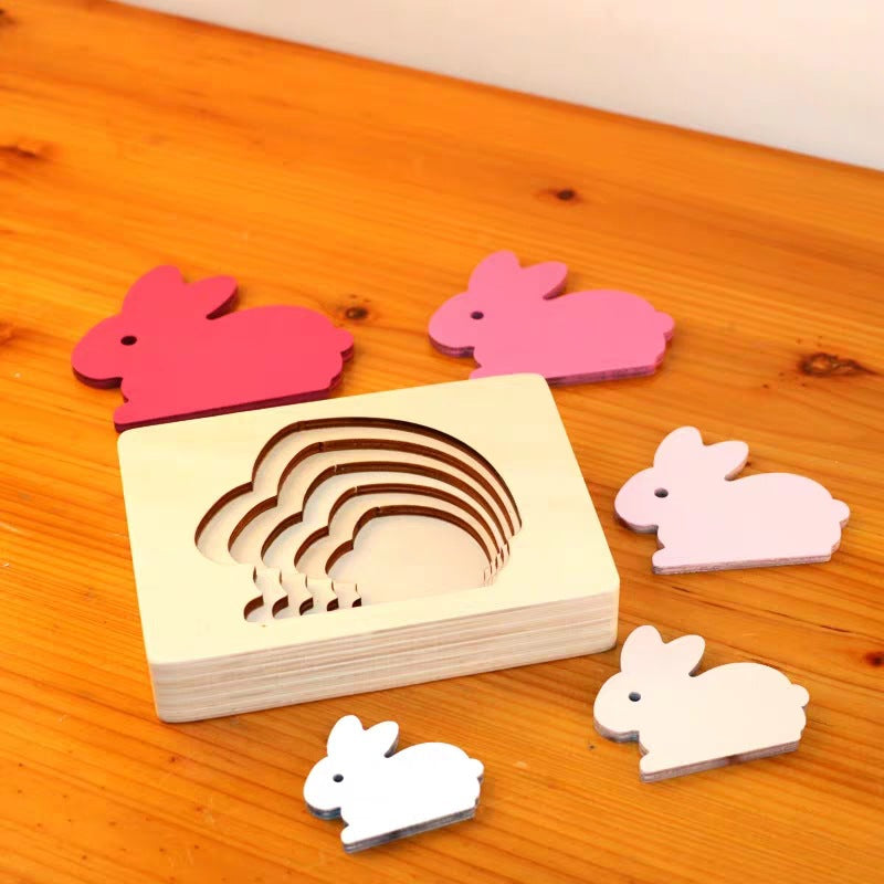 Norvo | EcoToys Animato™ | Stimulere læring gjennom lek - Dyr 3D Trepuzzle