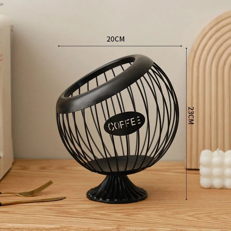 Norvo | Elegant metall oppbevaringskurv for snacks