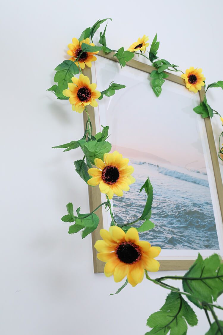 Norvo | Solsikke Lyskilder Patio Hage Takkefest Dekorative Batteri Lyskilder