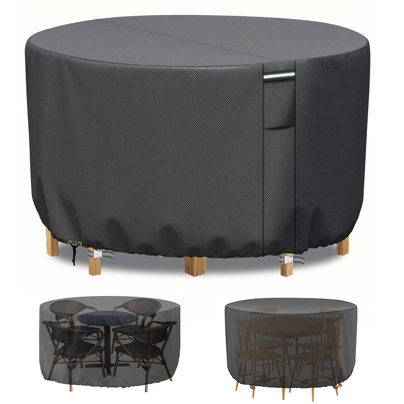 Norvo | Rund Vanntett Møbelbeskyttelse til Hage | Tung-duty, UV-bestandig & Justerbar for Utendørsbord og Stoler