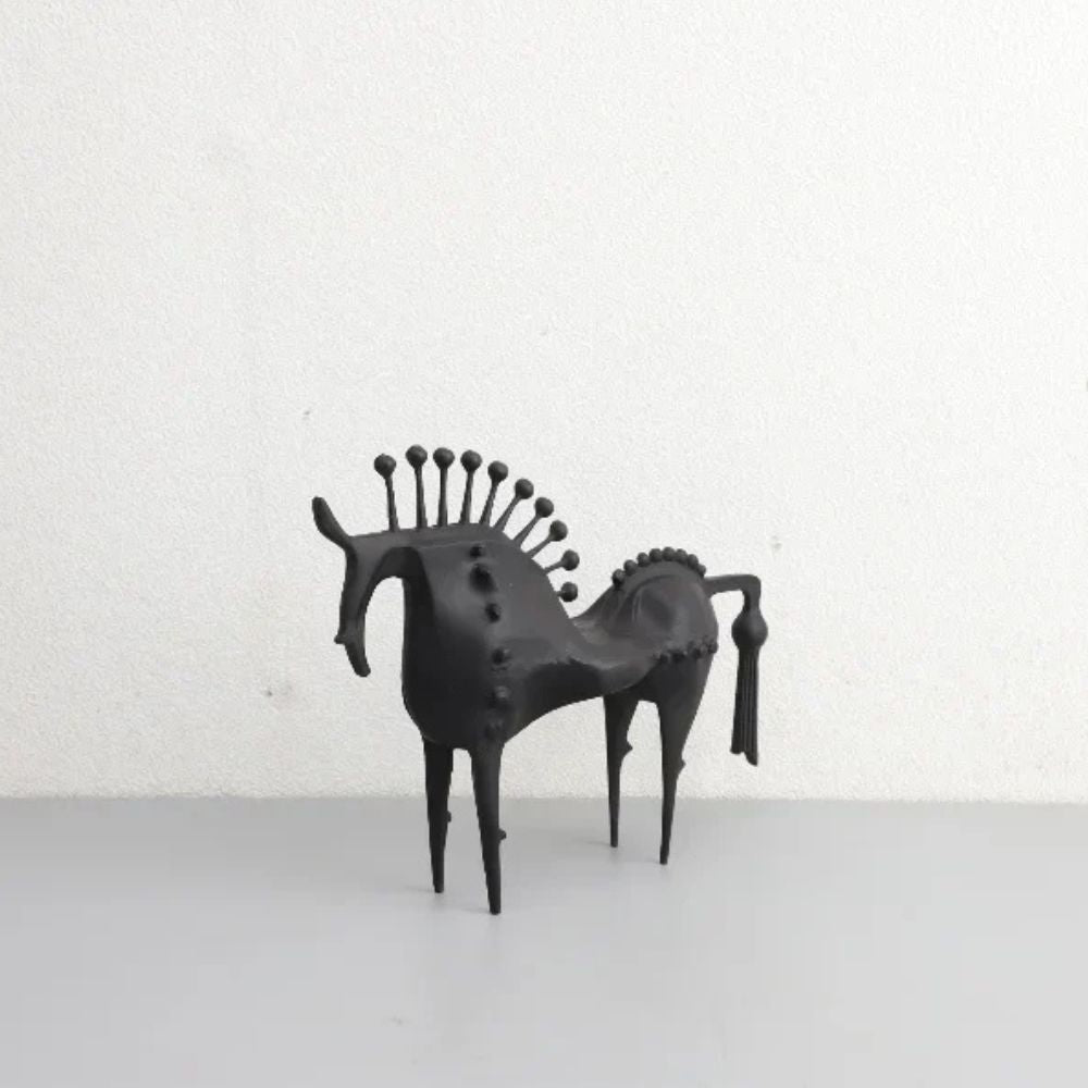 Norvo | Black Stallion Metall Skulptur