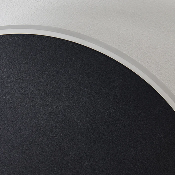 Elegant LED vegglys for utendørs bruk - Minimalistisk rund design | Norvo