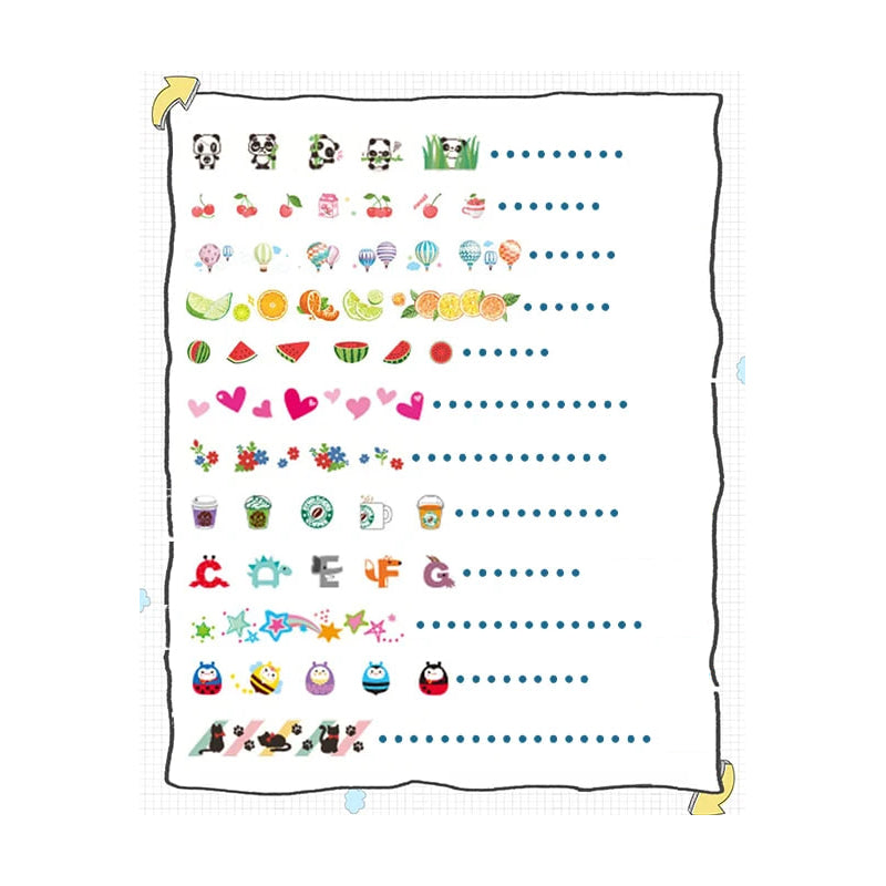 Norvo | Dyretape Moro | Legg til Lekfullhet og Kreativitet - Søte Tegneserie Dyr Maskeringstape for Håndverk og Skoleutstyr