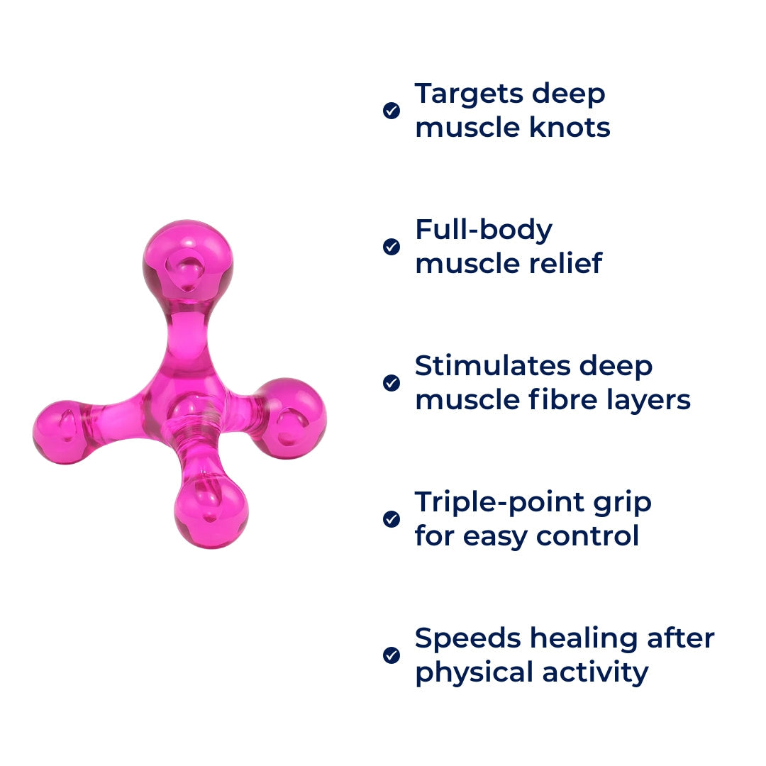 Dypvevsmassasje smerterelief – Kompakt håndholdt – Lindrer knuter og spenninger i rygg, nakke, ben Norvo