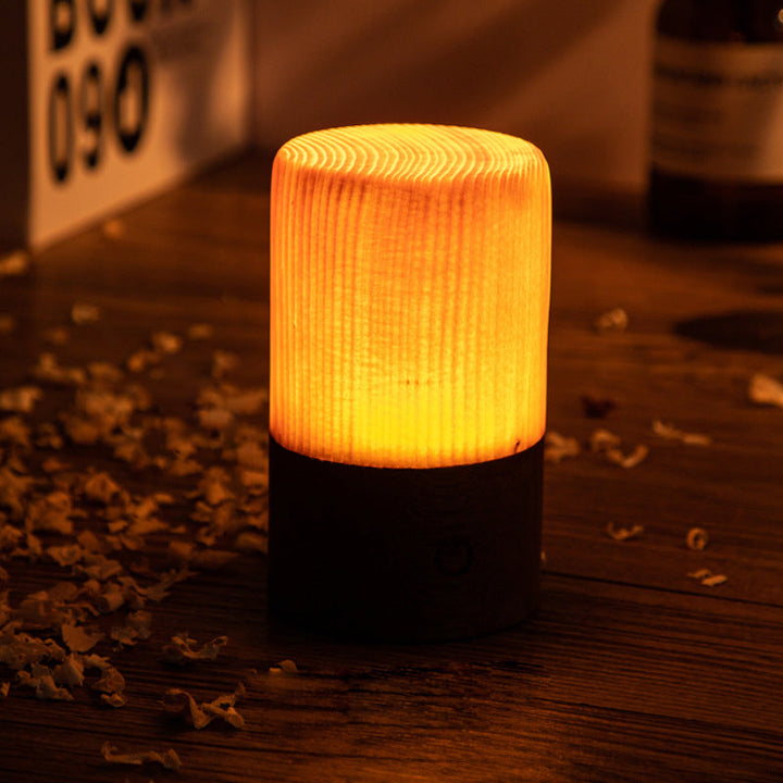 Norvo | LumiWood – LED bordlampe med batteri og berøringskontroll