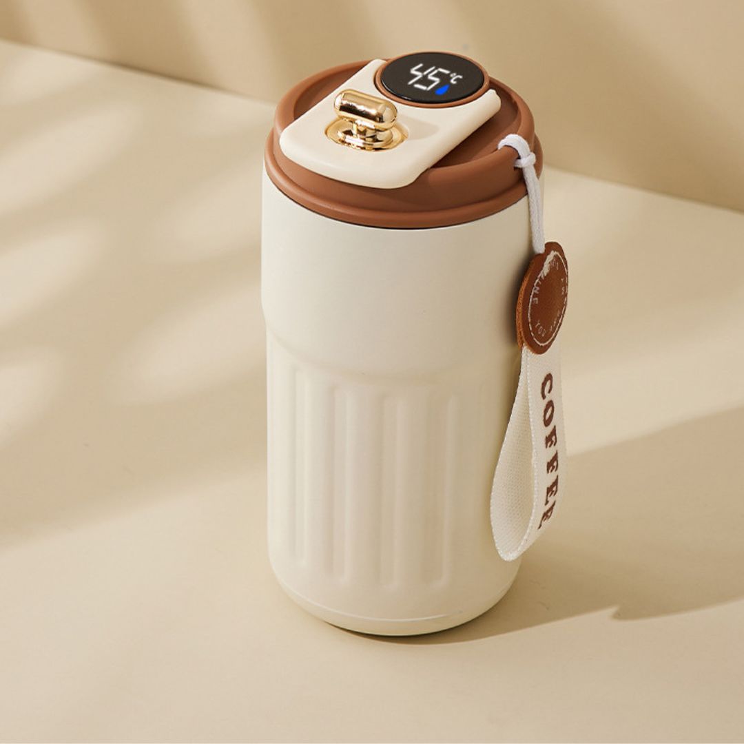 Norvo | Kopp i rustfritt stål med LED-temperaturdisplay 450 ML