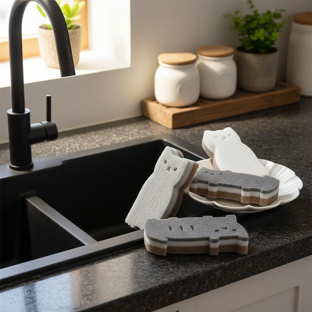 Norvo | Mini Katt Multi-formål Rengjøringssvamp