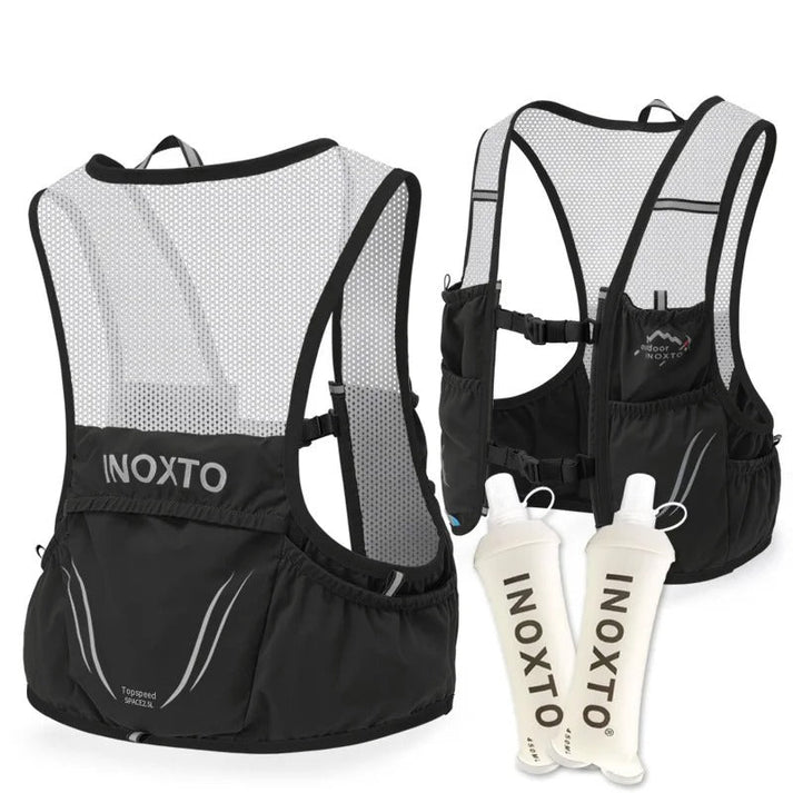 Norvo | Trail Running Hydration Vest – Inkluderer 2 myke flasker