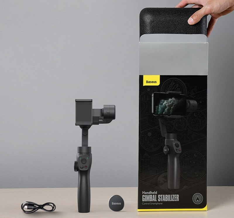 Norvo | Håndholdt Bluetooth Selfie-stang med tre-akset stabilisering, automatisk bevegelsessporing, panorering og multi-vinkel opptak