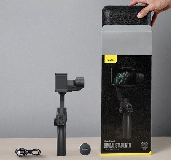Norvo | Håndholdt Bluetooth Selfie-stang med tre-akset stabilisering, automatisk bevegelsessporing, panorering og multi-vinkel opptak