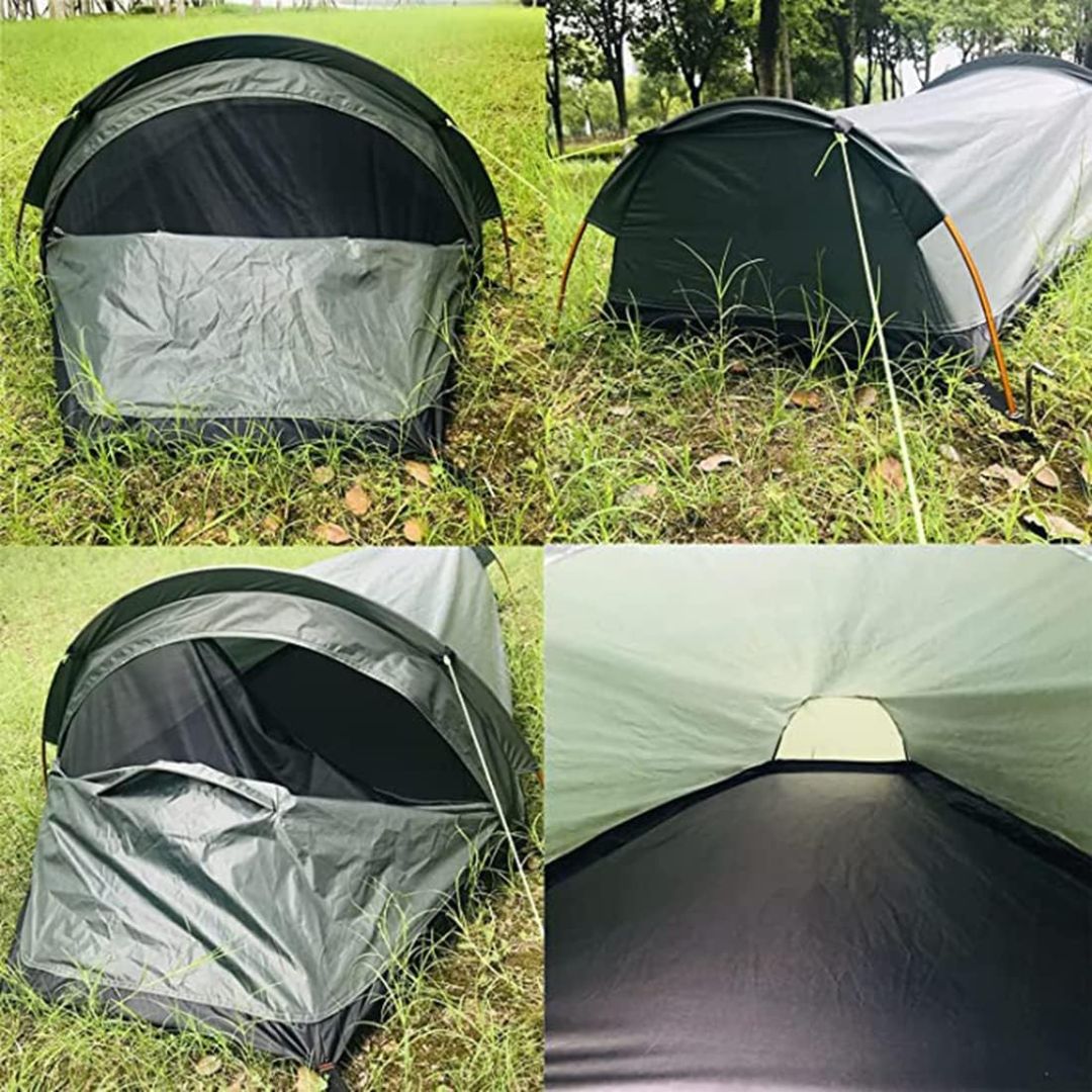 Norvo | 1-Person Lettvekts Vannavstøtende Campingtelt – Kompakt & Enkel Montering