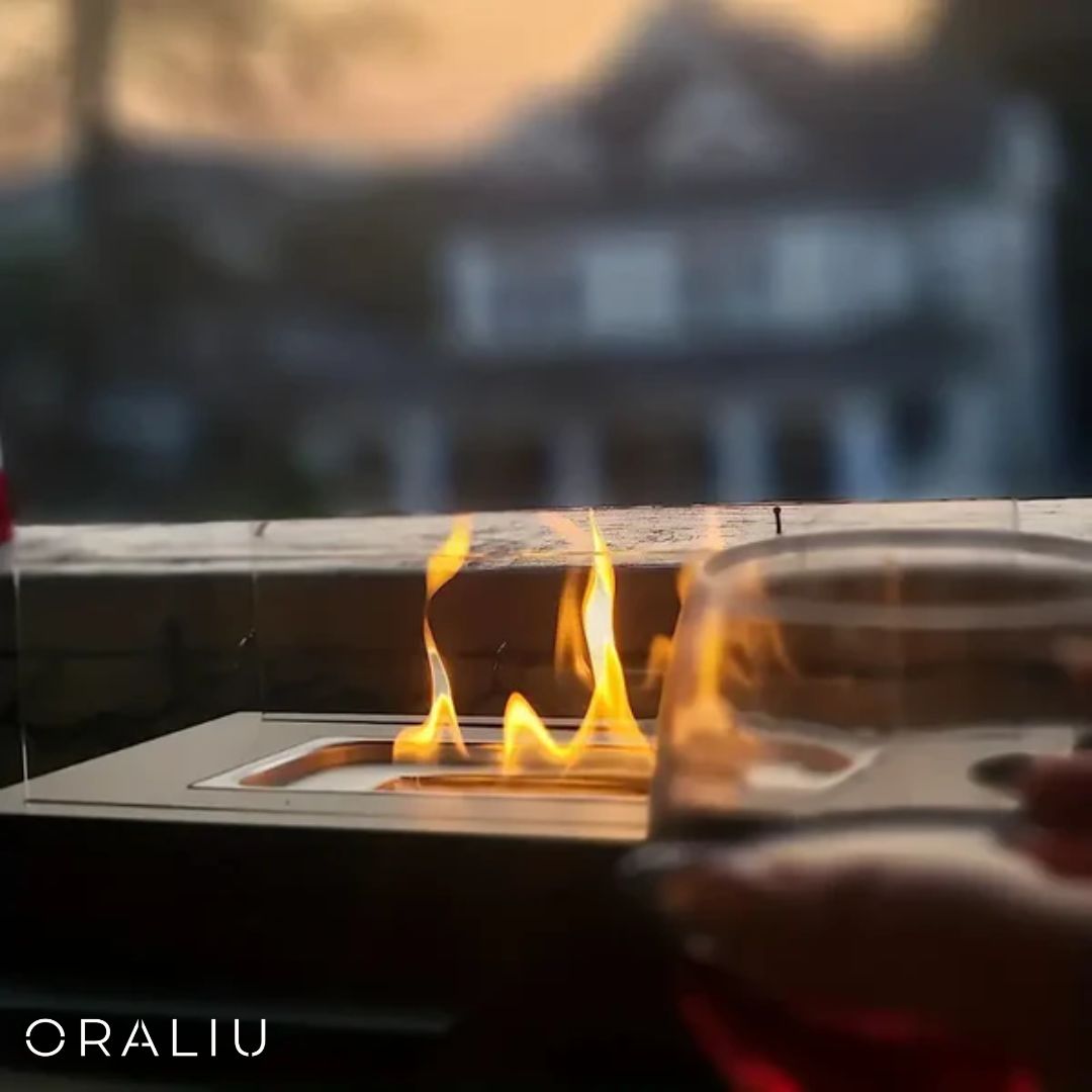 Norvo | Bord Bio-Ethanol Peis – Innendørs & Utendørs Røykfri Flammevarmer