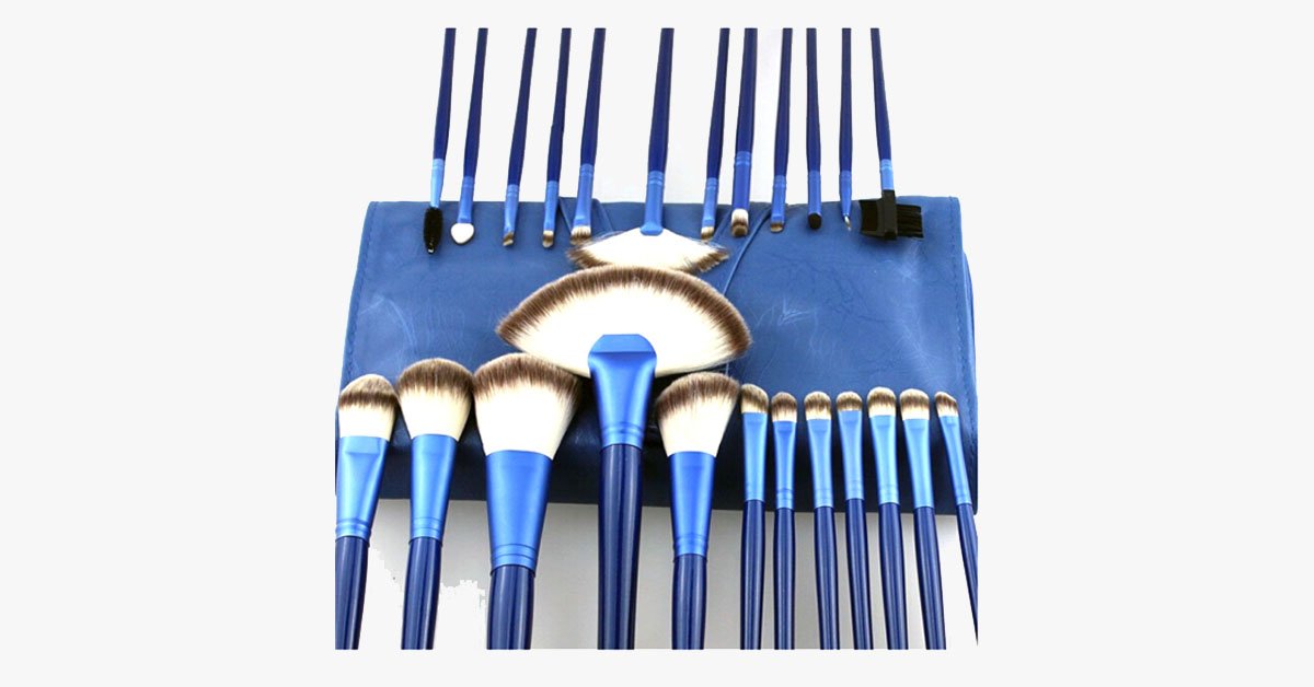 Norvo | Havblå 24-delt Børstesett