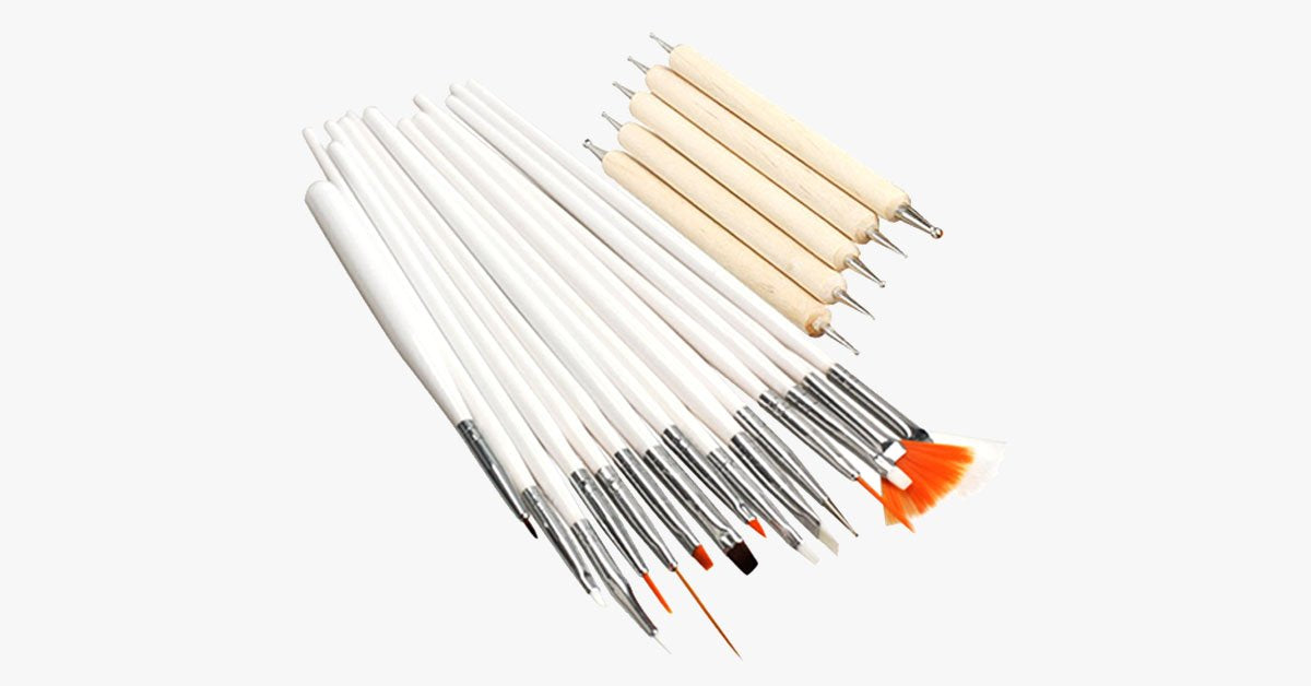 Norvo | Negle Kunst Sett for Kvinner – 20 Stykk Sett - La Neglene Dine Snakke Glamour