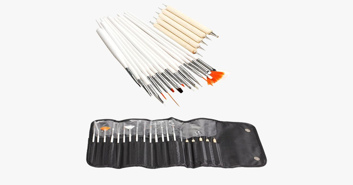 Norvo | Negle Kunst Sett for Kvinner – 20 Stykk Sett - La Neglene Dine Snakke Glamour